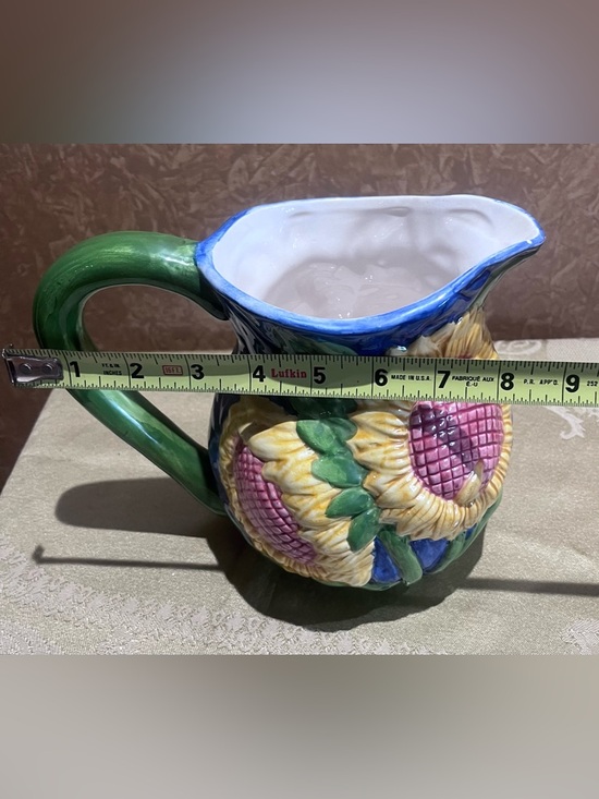 Sunflower Ceramic Pitcher - Picture 6 of 7